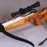 Crossbow with trigger mechanism.