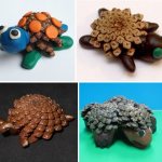Черепахи из шишек