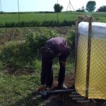 Making a water tank from a polyethylene sleeve