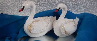 Swan figurines