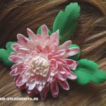 Chrysanthemum from foamiran: master class with video selection