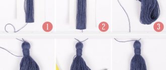 How to make yarn tassels with your own hands step by step