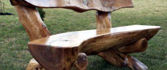 How to make a bench from a log with your own hands: photos, videos, drawings