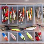 DIY box for lures and hooks with a magnetic lock