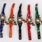 DIY wristwatch made from a belt and in steampunk style