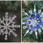 Tenderness in every crystal: DIY beaded snowflakes 1