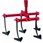 Flat cutter-ripper for walk-behind tractor