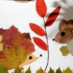 Crafts from autumn leaves for kindergarten