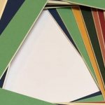 Frames made of multi-colored cardboard