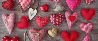Сердечки из ткани своими руками: валентинки для второй половинки