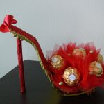 Sweet gift: shoe with candies