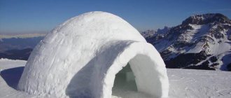 Building a reliable and strong house from snow with your own hands.