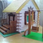 THIS IS THE VILLAGE HOUSE I MADE --- THE IDEA CAME WHEN I SAW A PAPER HOUSE IN MY SON&#39;S ART TEXTBOOK AND DECIDED TO MAKE A DETAILED MASTER CLASS photo 1