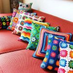 Knitted pillows